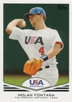 2011 Topps USA Baseball #USA-6 Nolan Fontana Front
