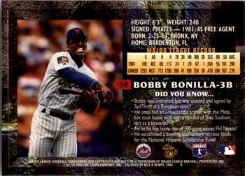 1995 Topps Embossed #38 Bobby Bonilla Back