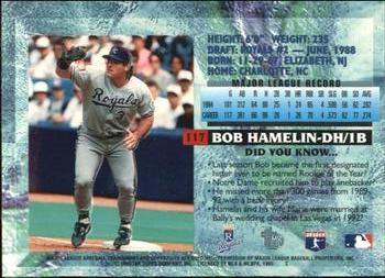 1995 Topps Embossed #117 Bob Hamelin Back