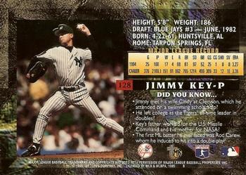 1995 Topps Embossed #128 Jimmy Key Back