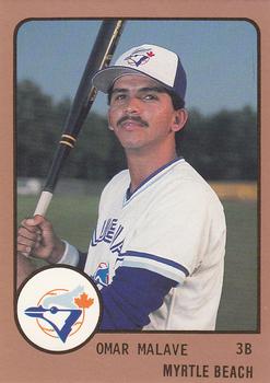 1988 ProCards #1181 Omar Malave Front