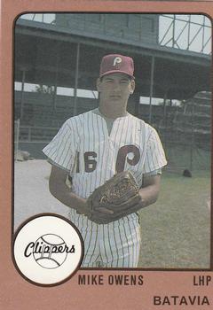 1988 ProCards #1675 Mike Owens Front