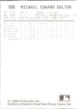 1988 ProCards #897 Manny Jose Back