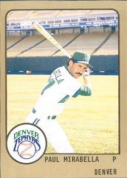 1988 ProCards #1258 Paul Mirabella Front