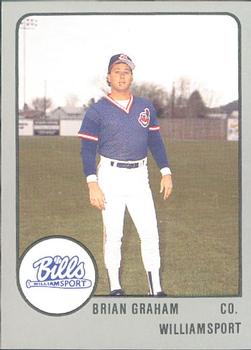 1988 ProCards #1313 Brian Graham Front