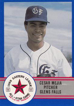 1988 ProCards Eastern League All-Stars #E-10 Cesar Mejia Front