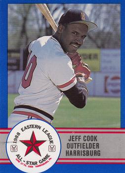 1988 ProCards Eastern League All-Stars #E-13 Jeff Cook Front