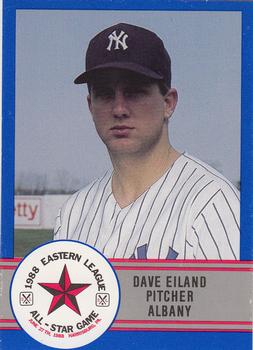 1988 ProCards Eastern League All-Stars #E-1 Dave Eiland Front