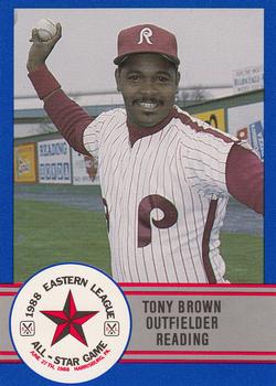 1988 ProCards Eastern League All-Stars #E-31 Tony Brown Front