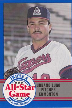 1988 ProCards Triple A All-Stars #15 Urbano Lugo Front