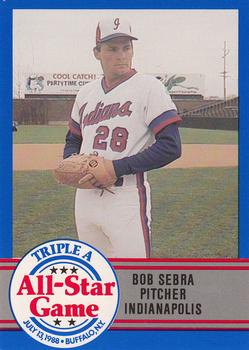 1988 ProCards Triple A All-Stars #17 Bob Sebra Front