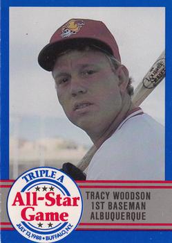 1988 ProCards Triple A All-Stars #3 Tracy Woodson Front