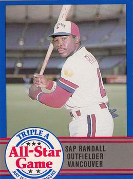 1988 ProCards Triple A All-Stars #46 Sap Randall Front