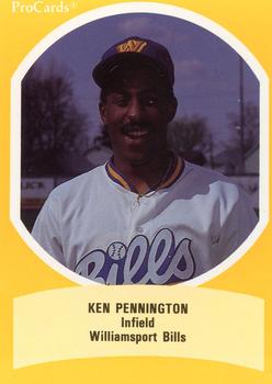 1990 ProCards Eastern League All-Stars #EL16 Ken Pennington Front