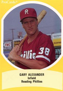 1990 ProCards Eastern League All-Stars #EL19 Gary Alexander Front