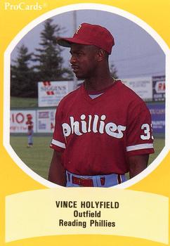 1990 ProCards Eastern League All-Stars #EL23 Vince Holyfield Front