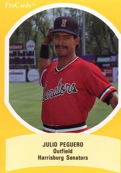 1990 ProCards Eastern League All-Stars #EL24 Julio Peguero Front