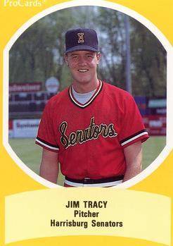 1990 ProCards Eastern League All-Stars #EL27 Jim Tracy Front