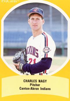 1990 ProCards Eastern League All-Stars #EL37 Charles Nagy Front