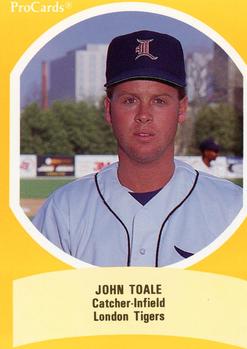 1990 ProCards Eastern League All-Stars #EL3 John Toale Front