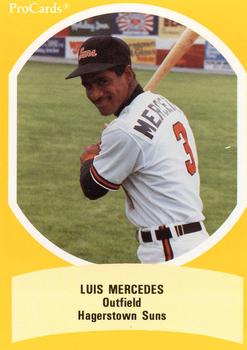 1990 ProCards Eastern League All-Stars #EL44 Luis Mercedes Front