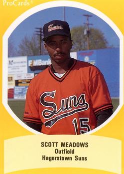 1990 ProCards Eastern League All-Stars #EL9 Scott Meadows Front