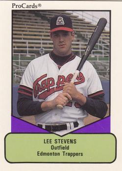 1990 ProCards AAA #103 Lee Stevens Front