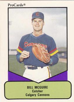 1990 ProCards AAA #118 Bill McGuire Front