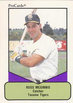 1990 ProCards AAA #143 Russ McGinnis Front