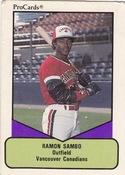 1990 ProCards AAA #181 Ramon Sambo Front