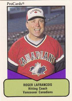 1990 ProCards AAA #185 Roger LaFrancois Front