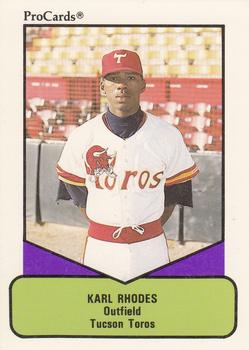 1990 ProCards AAA #208 Karl Rhodes Front