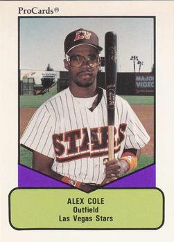 1990 ProCards AAA #21 Alex Cole Front