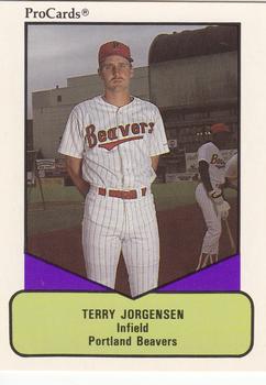 1990 ProCards AAA #254 Terry Jorgensen Front