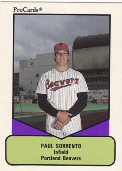 1990 ProCards AAA #259 Paul Sorrento Front