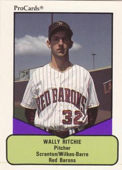 1990 ProCards AAA #300 Wally Ritchie Front