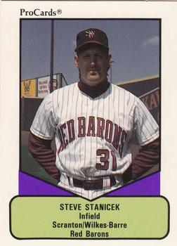 1990 ProCards AAA #310 Steve Stanicek Front
