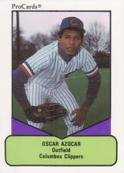 1990 ProCards AAA #338 Oscar Azocar Front