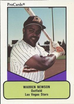 1990 ProCards AAA #24 Warren Newson Front