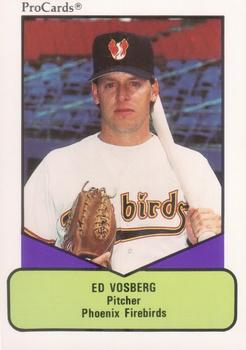1990 ProCards AAA #37 Ed Vosberg Front