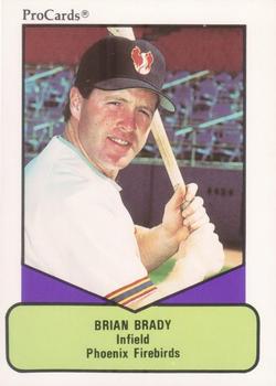 1990 ProCards AAA #42 Brian Brady Front