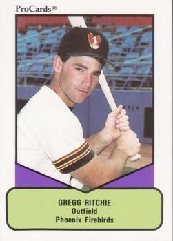1990 ProCards AAA #51 Gregg Ritchie Front