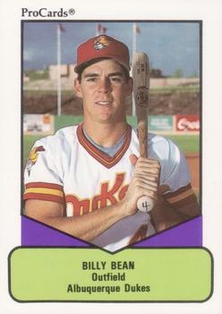 1990 ProCards AAA #77 Billy Bean Front