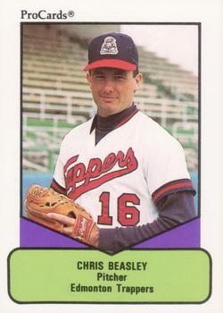 1990 ProCards AAA #85 Chris Beasley Front