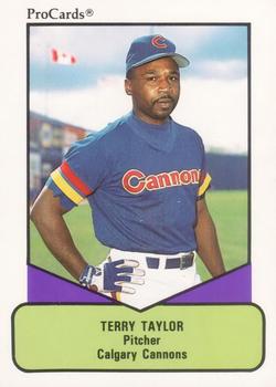1990 ProCards AAA #116 Terry Taylor Front
