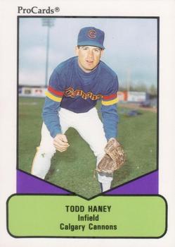 1990 ProCards AAA #122 Todd Haney Front