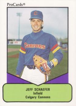 1990 ProCards AAA #125 Jeff Schaefer Front