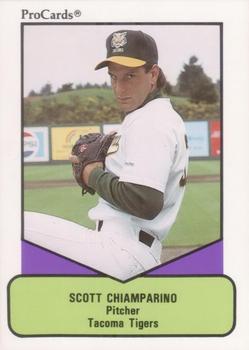 1990 ProCards AAA #133 Scott Chiamparino Front