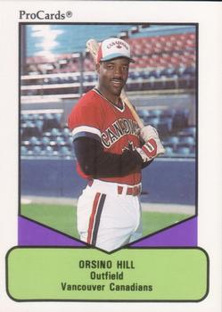 1990 ProCards AAA #177 Orsino Hill Front