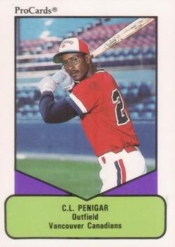 1990 ProCards AAA #180 C.L. Penigar Front